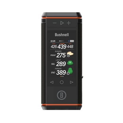 Bushnell Golf Wingman HD GPS Speaker with 3.5" Color Touchscreen, 360° Premium Audio, Visual & Audible Distances, Hazard & GreenView, Magnetic Cart Mount