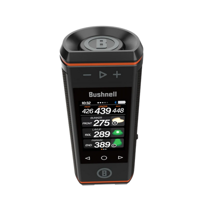 Bushnell Golf Wingman HD GPS Speaker with 3.5" Color Touchscreen, 360° Premium Audio, Visual & Audible Distances, Hazard & GreenView, Magnetic Cart Mount