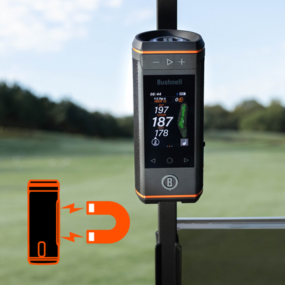 Bushnell Golf Wingman HD GPS Speaker with 3.5" Color Touchscreen, 360° Premium Audio, Visual & Audible Distances, Hazard & GreenView, Magnetic Cart Mount